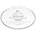 Maverton Vassoio Sottotorta Portadolce Tondo in Vetro Trasparente – Personalizzazione Laser - Piatto Torta e Dolci – PortaTorta - ca. 32,5cm - regali di Natale