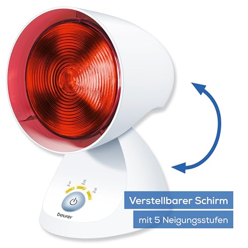 Beurer IL 35 Infrarotlampe, wohltuendes und wärmendes Infrarotlicht mit 3-stufigem Timer, 5 Neigungswinkeln… – Ansicht 5
