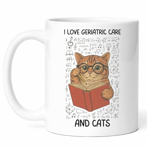 Geriatric Care And Cats Mug - Senior Pet Coffee Cup