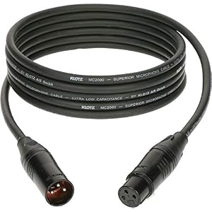 KLOTZ M2 high-end microfoonkabel, zwart, XLR vrouwelijke XLR male van KLOTZ (1m)