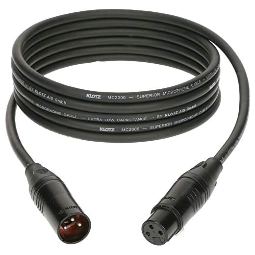 KLOTZ KLOTZ - Cable de micrófono (10 m, conector XLR hembra), color negro