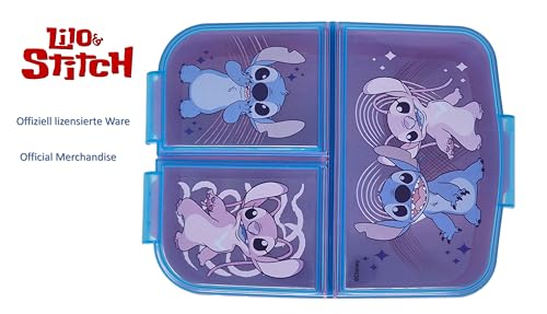 Theonoi Children's Lunch Box / Sandwich Box Various Designs Available Made of Plastic BPA Free (Lilo and Stitch) - Image 2
