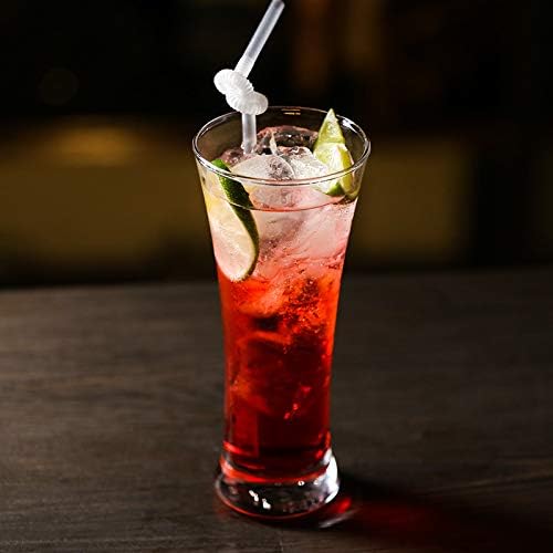 Miniatura 5 de ALINK 200 pajitas extensibles de plástico transparente flexible, extra largas, desechables, flexibles, para fiestas