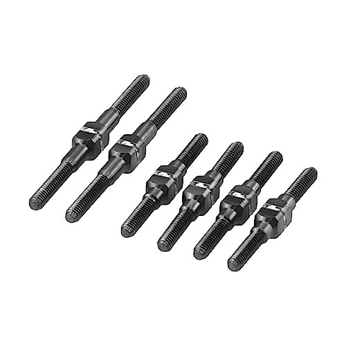 J Concepts Inc. Mini-T 2.0& B Fin Titanium Turnbuckle St Black 6pc JCO2975 Electric Car/Truck Option Parts