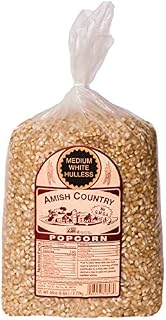 Amish Country Popcorn - 6 LB Medium White Kernels - Old Fashioned, Non