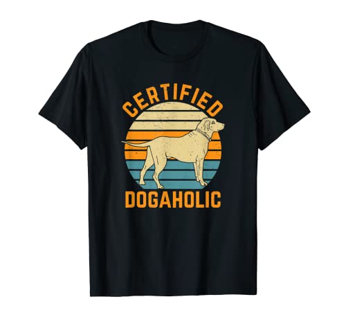 Perrito de pata con diseño de perro adicto a los perros retro Camiseta