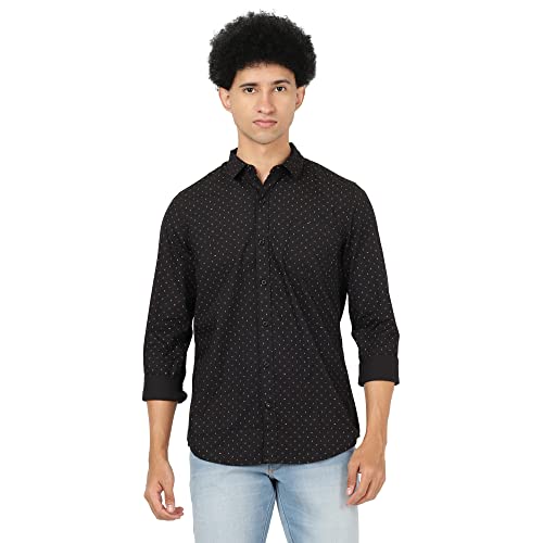 Image of Lee Men's Polka Dots Slim Fit Shirt