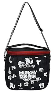 Kuber Industries Disney Print Insulated Lunch Bag for Office Men, Women and Kids - Premium Quality Tiffin Bag for School, Picnic, Camping, Outdoor (Black)