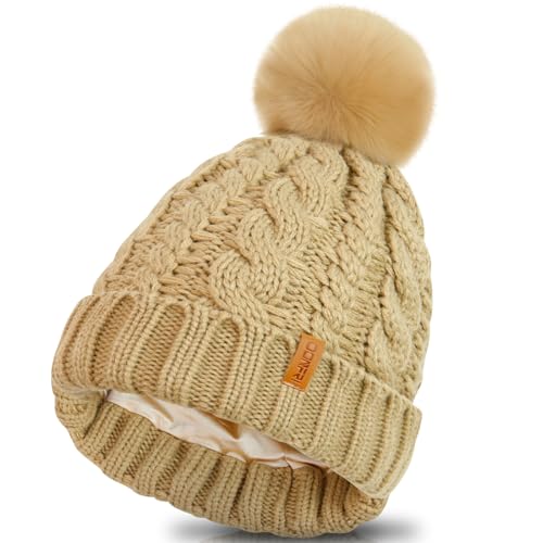 Bonnet d'hiver Donfri doublure satin protectrice de coiffure