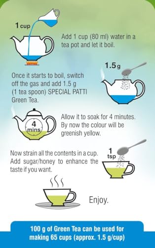 Image of C Somabhai Lemon Mint Green Tea 100g | Natural Flavoured Green Tea | Antioxidant Rich | Refreshing & Soothing | Loose Leaf T for Daily Wellness & Weight Management | Detox Herbal Drink