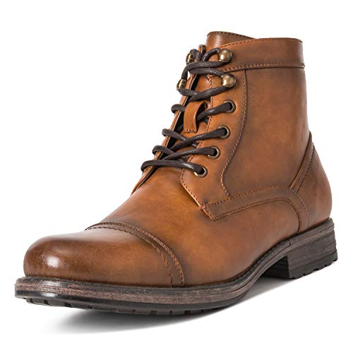 Hombres Queensberry Albert Smart Cuero Negocio Trabajo Oficina Botines - Marrón - EU42/ UK8 - QB0019