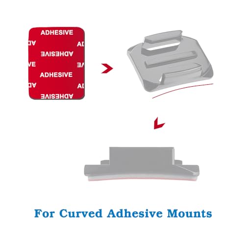VIIMAKE-8-Pieces-3M-Adhesive-Pads-for-GoPro-Curved-Flat-Helmet-Base-Mount-Double-Sided-Adhesive-Tapes-Replacement-Kits-for-GoPro-Hero-10-9-8-7-6-Action-Camera-Dash-Cams-Curved-Mounting-Pads