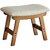 Viewcare Small Footrest Ottoman With Wood Legs – Soft, Portable & Multi-Use Footstool For Living Room, Office Or Entryway - View #9