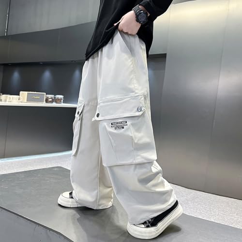 Boys Cargo Pants Comfortable Elastic Waist Cargo Pants Stylish Joggers Versatile Kids Bottoms Durable Outdoor3