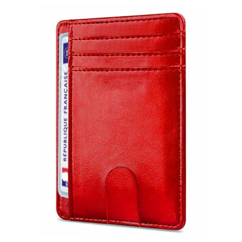 O³ Porte Carte identité française, Portefeuille Carte bancaire Anti piratage, en Cuir | Blocage RFID | Anti fraude, Anti piratage | Élégant et Minimaliste...