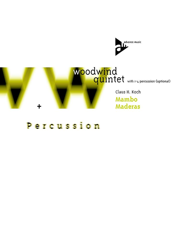 Partition Mambo Maderas pour saxophone alto, flûte et percussions