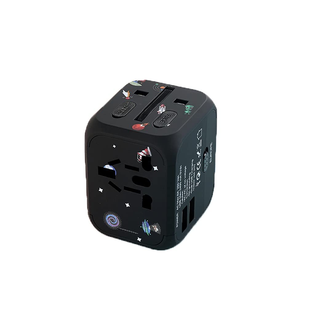Adaptateur de Voyage Universel Convertisseur International Plug, 3 USB Ports Universal Travail for 224 Pays, Adaptateur Universel Mondial 100-240 Volt Adaptateur Adaptateur de Prise de Courant