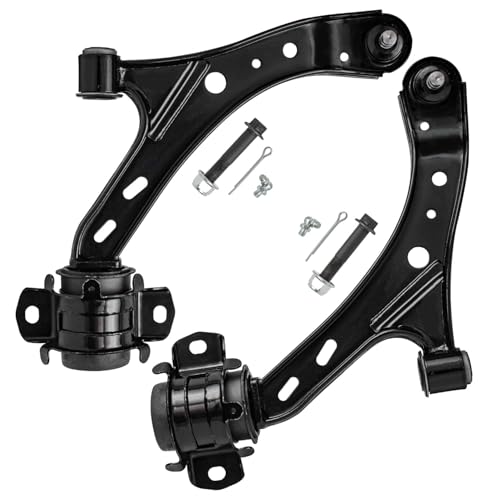 Image of Detroit Axle - 8pc Front End Suspension Kit for Ford 2005-2010 Mustang, 2 Struts 2 Lower Control Arms 2 Outer Tie Rod Ends 2 Sway Bars 2006 2007 2008 2009 Replacement Ready Struts Shocks Assembly