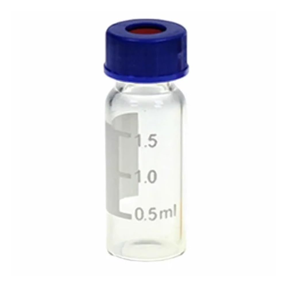 100 stücke Fläschchen 1,5 ml Mit 9mm Blau Offenen Kappe Probe Flasche for Experiment