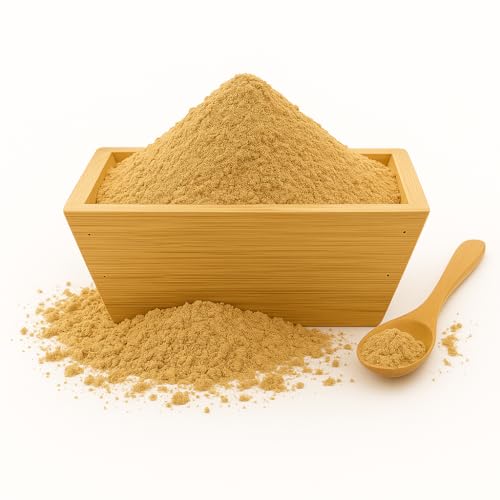 Jengibre Molido 1 Kg - Jengibre Polvo 1000 gr | Especia en Polvo | Sabor Intenso y Aromático | Ideal para Infusiones, Galletas, Curry y Cocina Saludable