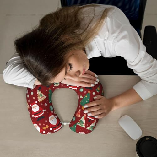 Almohada viaje espuma memoria forma U lavable miniatura 6
