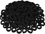 innosol Tamaño: diámetro de 2,5 cm INNOS – 100 cintas de pelo elásticas pequeñas, con tiras de goma pequeñas, de colores, para niñas, para bebé o niño, color negro