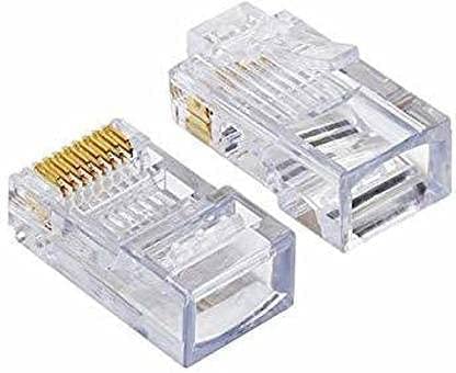D-Link RJ 45 Connector Plug for ethernet 10/100 BASE-T UTP Cable Box of 100 Pcs-image-39