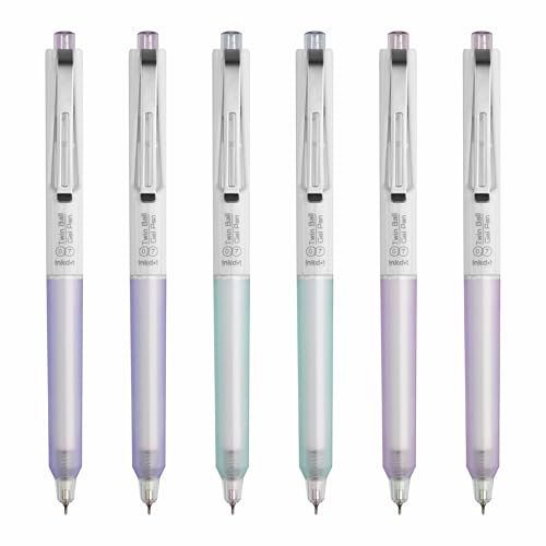 Image of Anupam Sylent Roller Gel Pen 0.7 mm, Waterproof Smooth Quick-Dry Dark Ink, Comfortable Grip Exam & Office Pen, Refillable (Multicolour Body BlueInk, Pack of 6)