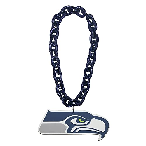 Cadena para fanáticos NFL Seattle Seahawks, el regalo azul marino perfecto para seguidores