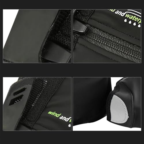 Couvre-chaussures de cyclisme imperméables et isolés avec doublure polaire - 5