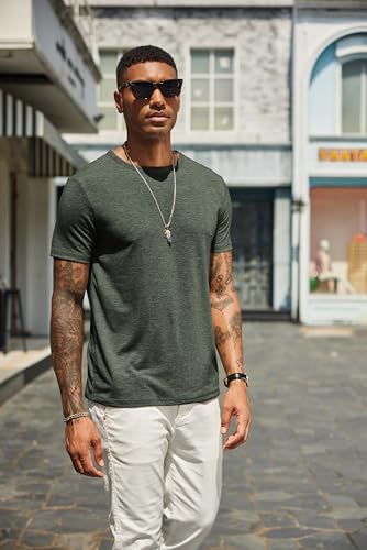 COOFANDY Men's T Shirts Short Sleeve Soft Crew Neck Lightweight Tee Shirts Casual Summer Basic Tops4