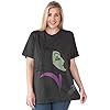 Disney-Womens-Plus-Size-T-Shirt-Maleficent-Villains-Print Disney Womens Plus Size T-Shirt Maleficent Villains Print (Charcoal Grey, 4X)