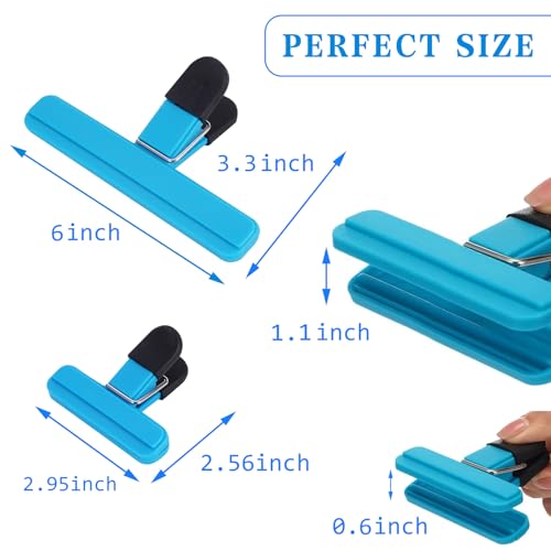 Image of 10 Pack Chip Clips Bag Clips Food Clips, Snack Clips Bag Clips for Chips and Other Food Bags, Kitchen Clips for Food Storage(5 x L, 5 x S)
