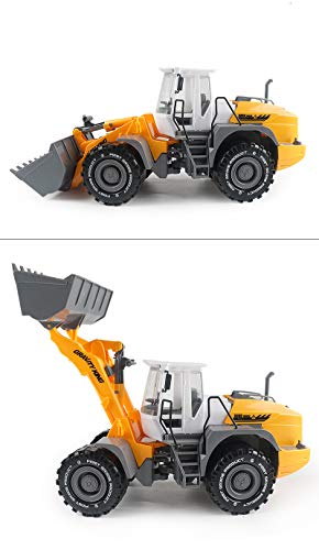 KLEIN Design King - 9998-3A- Baufahrzeug/Bulldozer mit Reibungsmotor in gelb