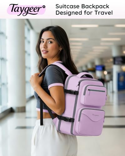 Image of Taygeer Travel Backpack, Luggage Backpack with 15.6inch Laptop Compartment