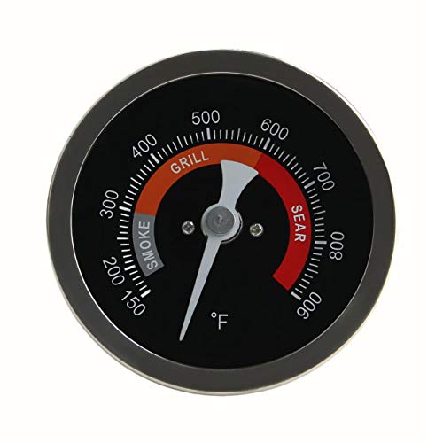 Grill Temperature Gauge For Big Green Egg 150-900°F Waterproof 3 1/4" Large Face