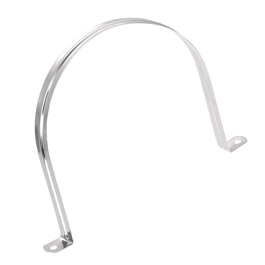 MACHSWON 150mm(5.9") Rigid Pipe Strap 2 Holes U Bracket Cable Clamp, 201 Stainless Steel Tension Tube Clip Conduit Clamp Hanger 4pcs