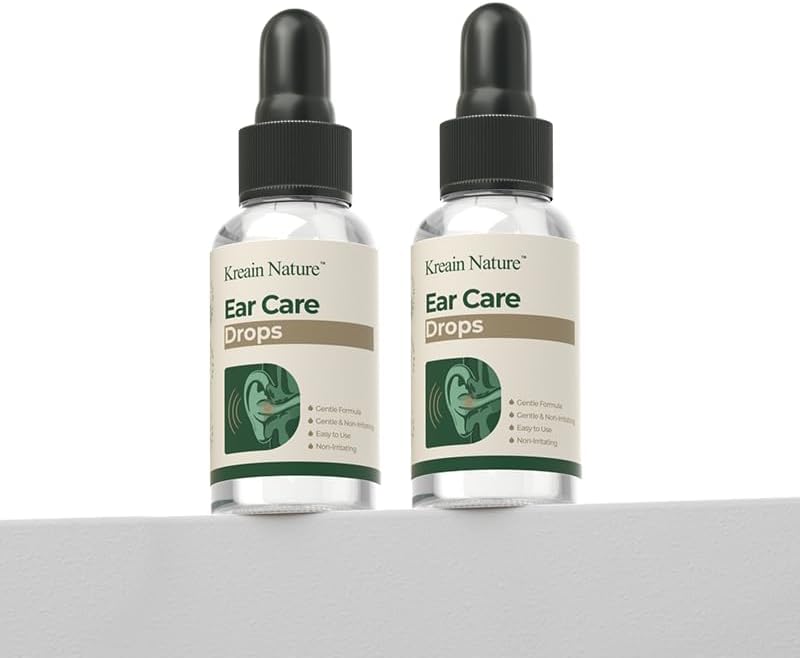 Ear Care Drops Gentle Formula, Relieve Tinnitus by Unblocking Secretions, Easy to Use & Portable (2)
