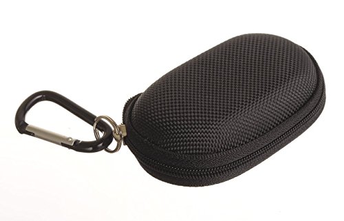 Contact Lens Storage Case with Carabiner in Black, Red, Grey, Light Blue, Olive, and Navy