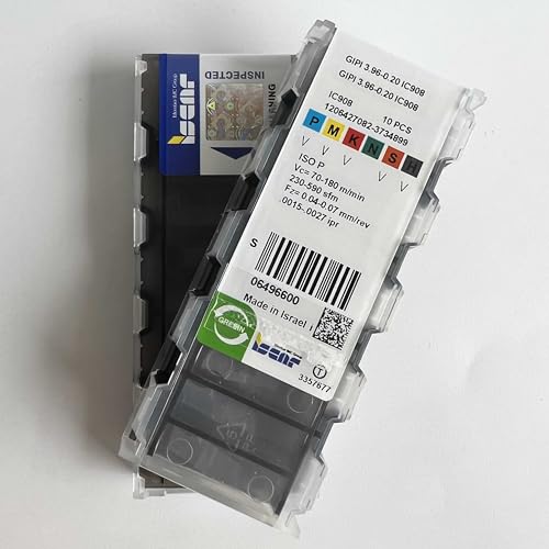 Lame carbure GIPI3.96-0.20 IC908 pour outils de tournage et usinage de précision CNC