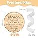 2PCS Please Do Not Touch or Kiss Baby Sign with Ribbon, Wooden Please Dont Touch Baby Sign, Round Babys Stroller Tag for Car Seats, Strollers, and Cribs