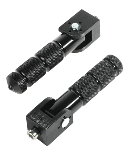 Flaconi Poggiapiedi Moto,Poggiapiedi per Pedali in Alluminio,Pedane Pieghevoli Moto,8MM Universale 90 Gradi Pieghevole Fisso Asta di Supporto Pedale Passeggero,per Passeggero Auto Elettrica Moto