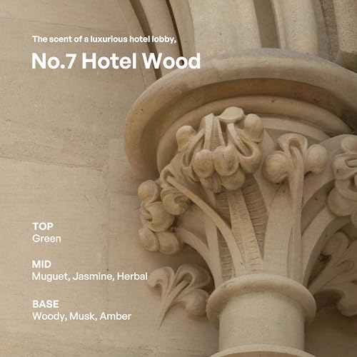 hetras. Premium Reed Diffuser: 16.9oz (500 ml) Large Capacity | Hotel Wood Scent | Fragrance Oil Diffuser Sticks for Home Office Bathroom Decor – Gifts for Loved one