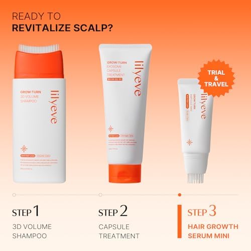 lilyeve GROWTURN Hair Growth Serum with Built-in Brush, Heartleaf-Derived Exosomes to Revitalize & Thickening Hair, Hair Growth Accelerator - Korean Hair Care, 1.01 fl. oz. (Pack of 1) — view 7