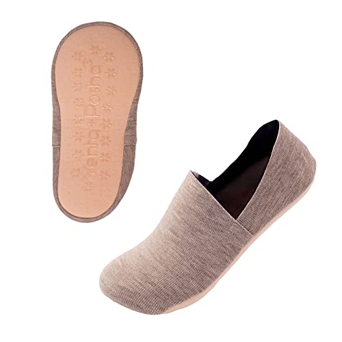 Image of No Show Cushion Lounge Slipper Sock for Women with Anti-Skid Bottom and Heel Grippers