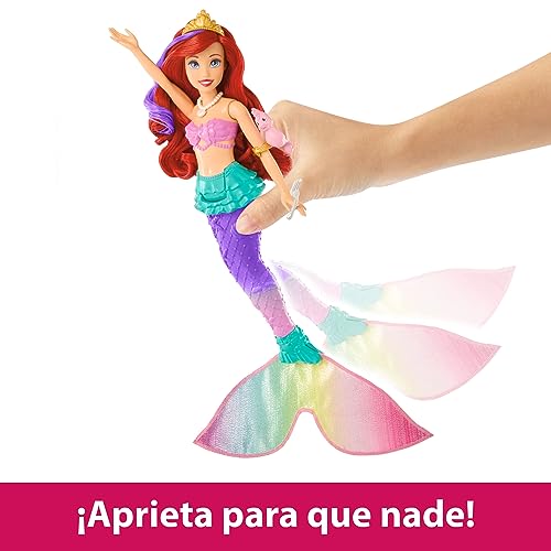 Miniatura 4 de Mattel Disney Princess Ariel Sirena Nadadora Muñeca de Moda