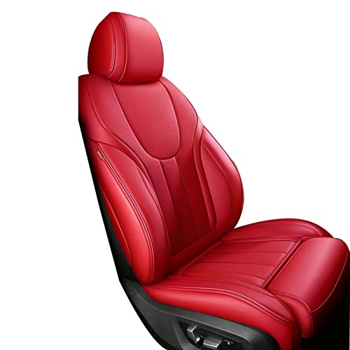 Fundas protectoras asiento coche Fundas De Asiento Coche Personalizadas Para Mercedes Para Benz W205 203 W211 Glc Coupe W204 W212 W213 Cla EAC Clase Cojín Cuero Para Automóvil(Rojo)