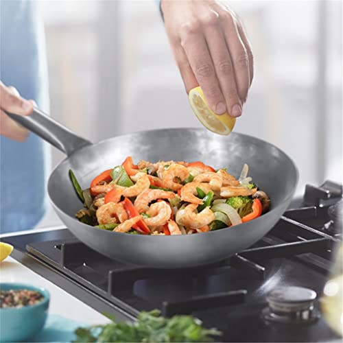 Wok de acero sin recubrimiento, asa desmontable miniatura 3
