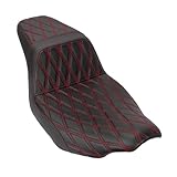 HCmotorku One-piece Two-Up Seat Driver Passenger Seat Fit for Harley Touring Street...