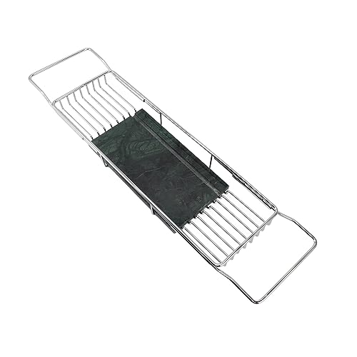 Elegante Vassoio Portaoggetti Estensibile Per Vasca Da Bagno - Design Di Alta Qualità Per Bagni Rilassanti, Contiene Libri, Bevande, Tablet E Telefoni. Ideale Per Gli Amanti Della Spa E Della Cura Di